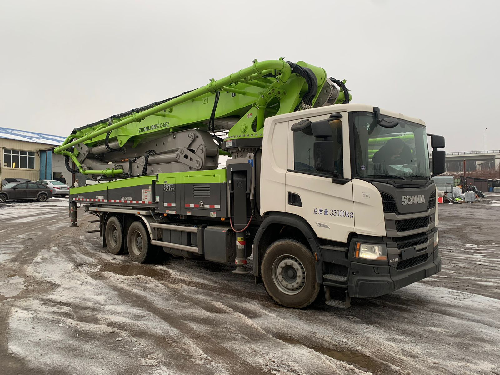 Автобетононасос ZOOMLION 52 метра на базе шасси SCANIA 6x4
