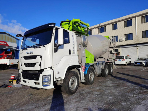 Автобетононасос с миксером ISUZU GIGA 28 метров на базе шасси ISUZU 8x4