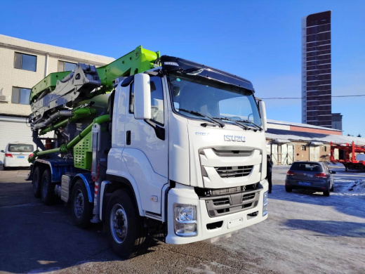 Автобетононасос с миксером ISUZU GIGA 28 метров на базе шасси ISUZU 8x4
